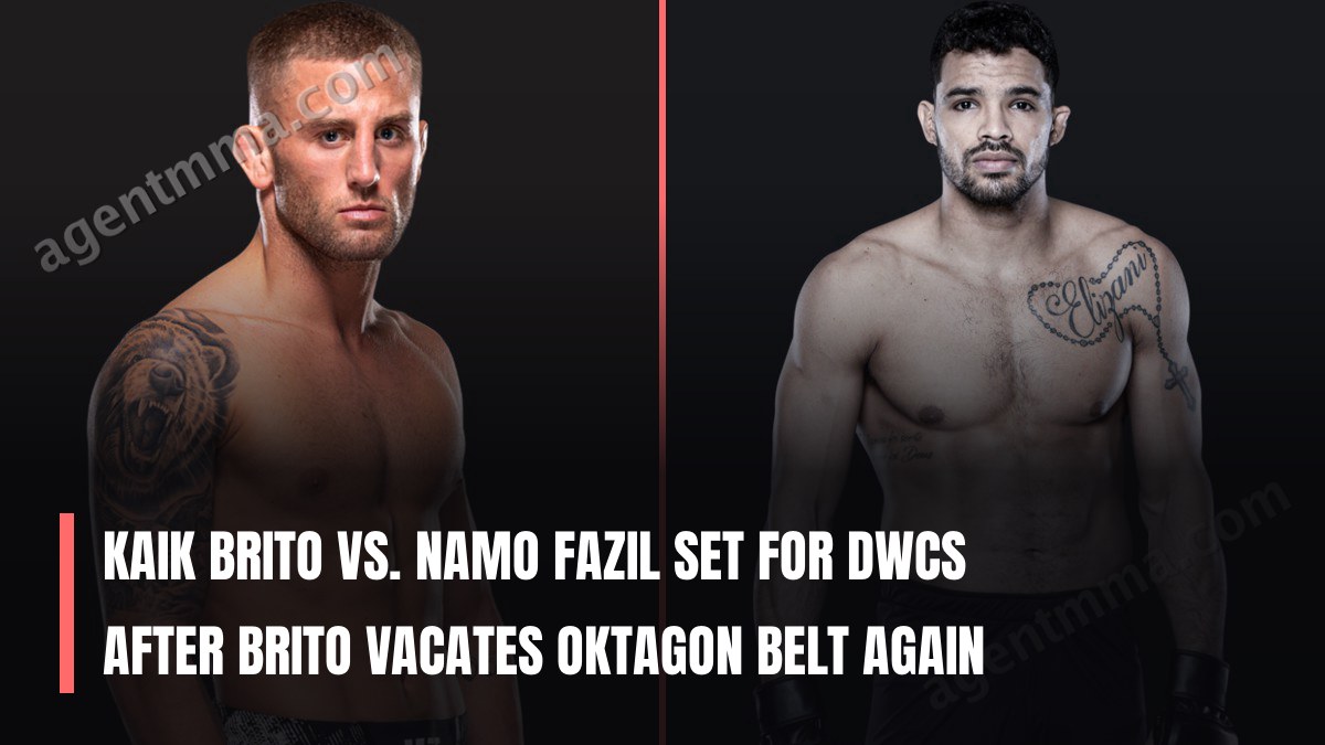 Kaik Brito vs. Namo Fazil Set for DWCS After Brito Vacates Oktagon Belt Again