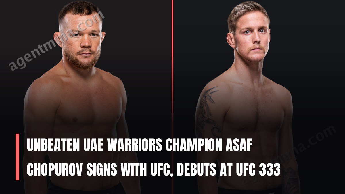 Unbeaten UAE Warriors champion Asaf Chopurov signs with UFC, debuts at UFC 333