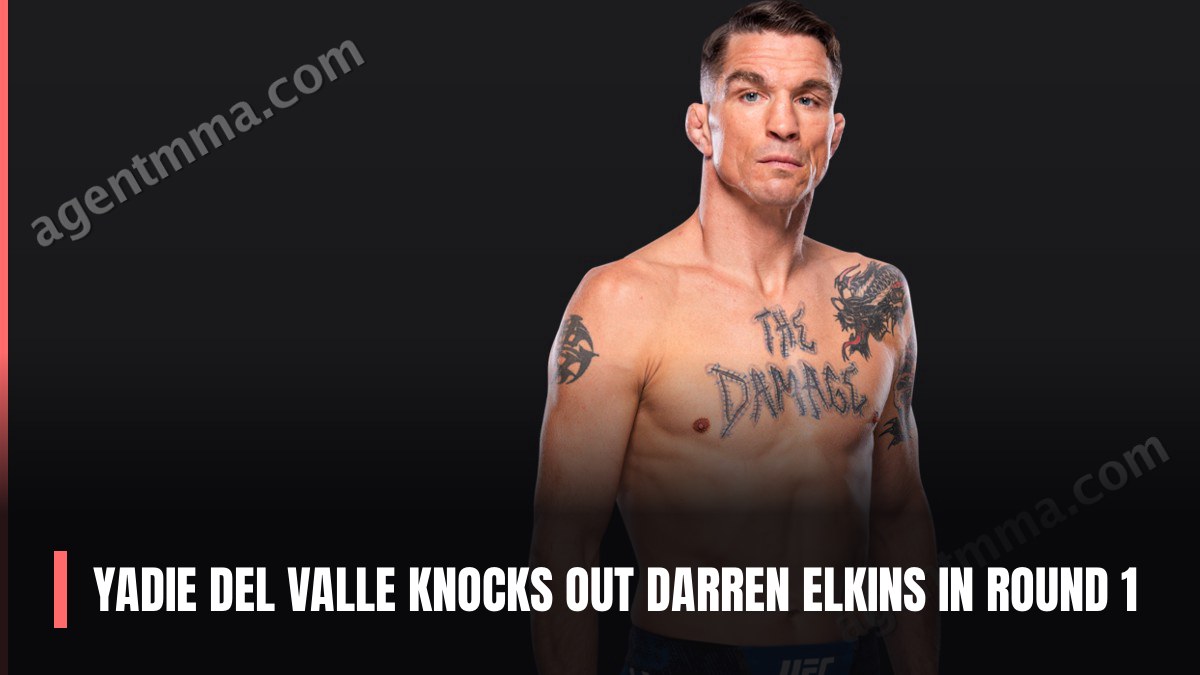 Yadie Del Valle Knocks Out Darren Elkins in Round 1