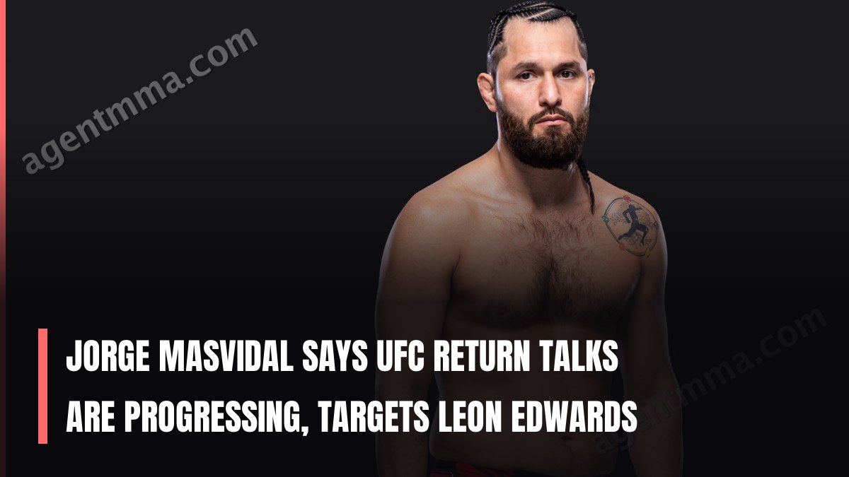 Jorge Masvidal Dice que las Negociaciones de Regreso a la UFC Avanzan, Apunta a León Edwards