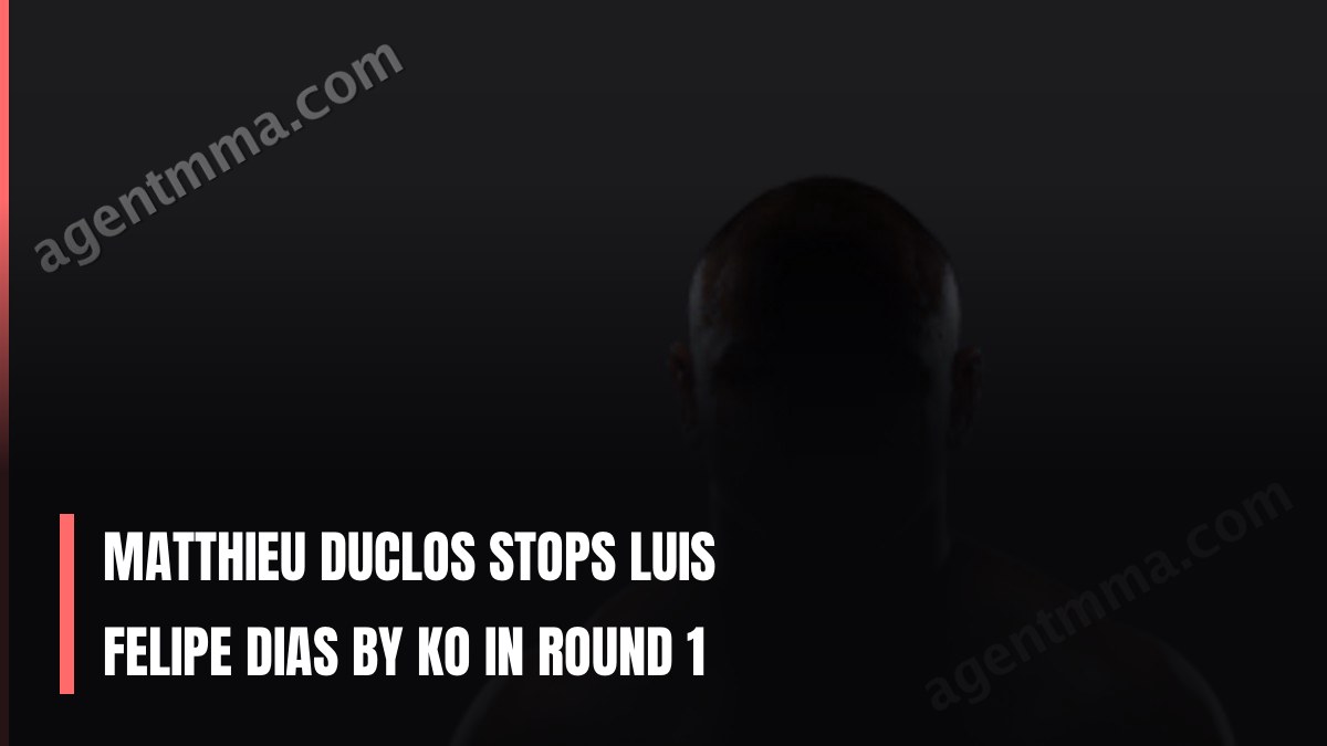 Matthieu Duclos Stops Luis Felipe Dias by KO in Round 1