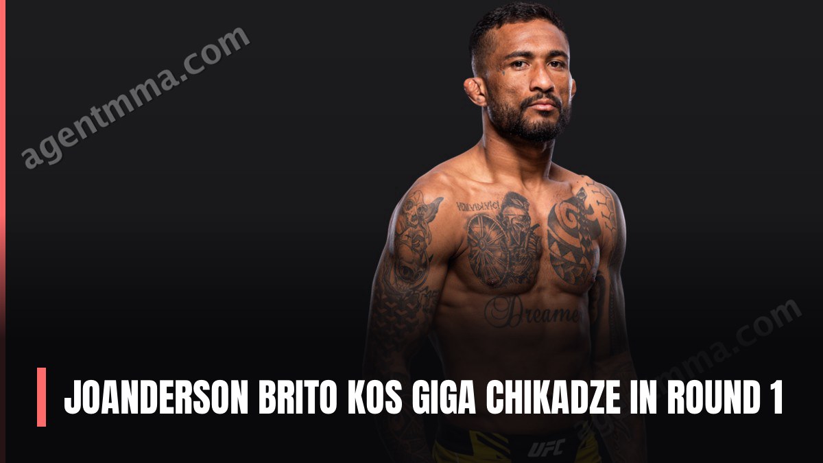 Joanderson Brito KOs Giga Chikadze in Round 1