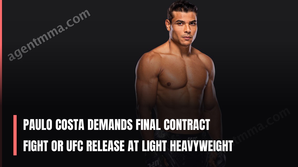 Paulo Costa Exige Pelea Final de Contrato o Liberación de UFC en Peso Semipesado