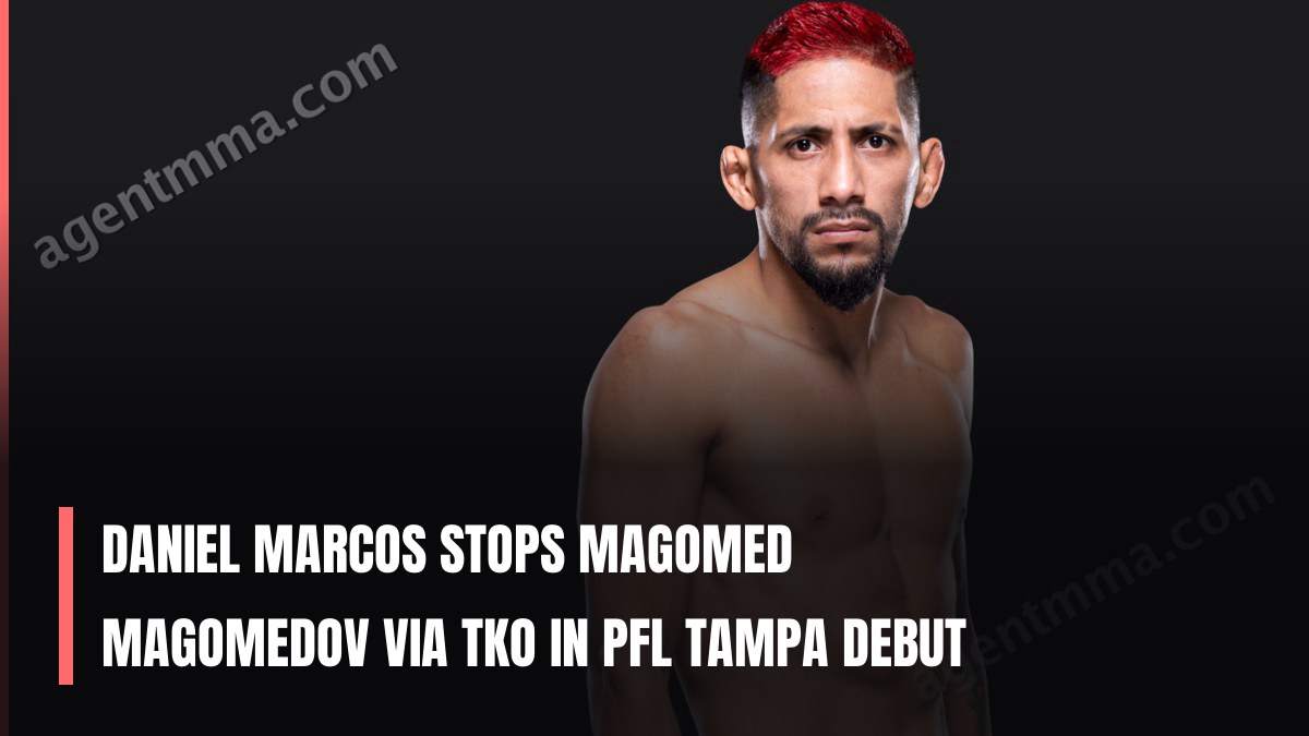 Daniel Marcos stops Magomed Magomedov via TKO in PFL Tampa debut