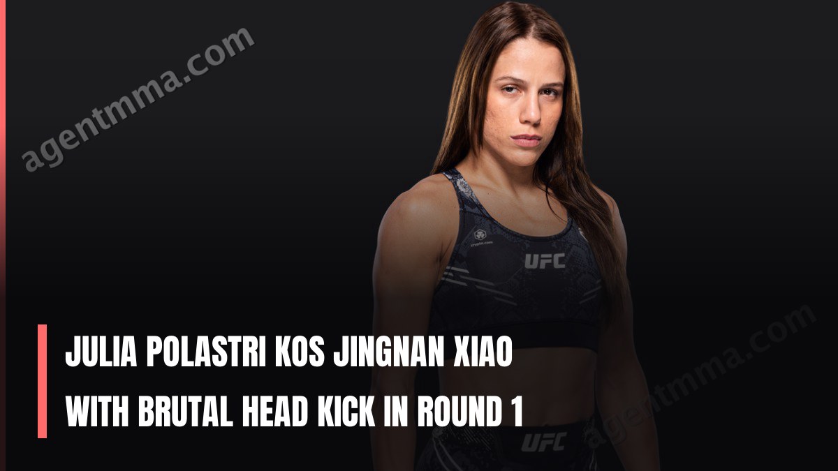 Julia Polastri KOs Jingnan Xiao with Brutal Head Kick in Round 1