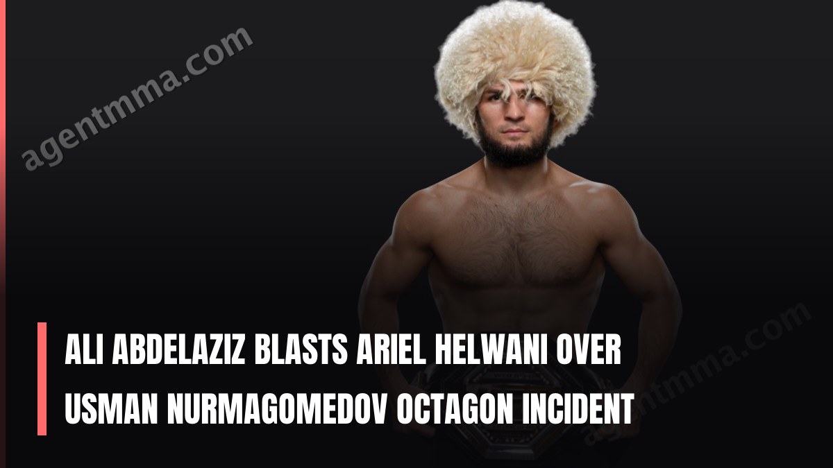 Ali Abdelaziz critique Ariel Helwani au sujet de l'incident dans l'octogone d'Usman Nurmagomedov