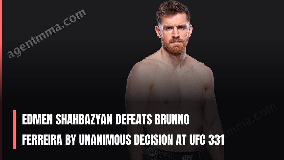 Edmen Shahbazyan defeats Brunno Ferreira by unanimous decision at UFC 331