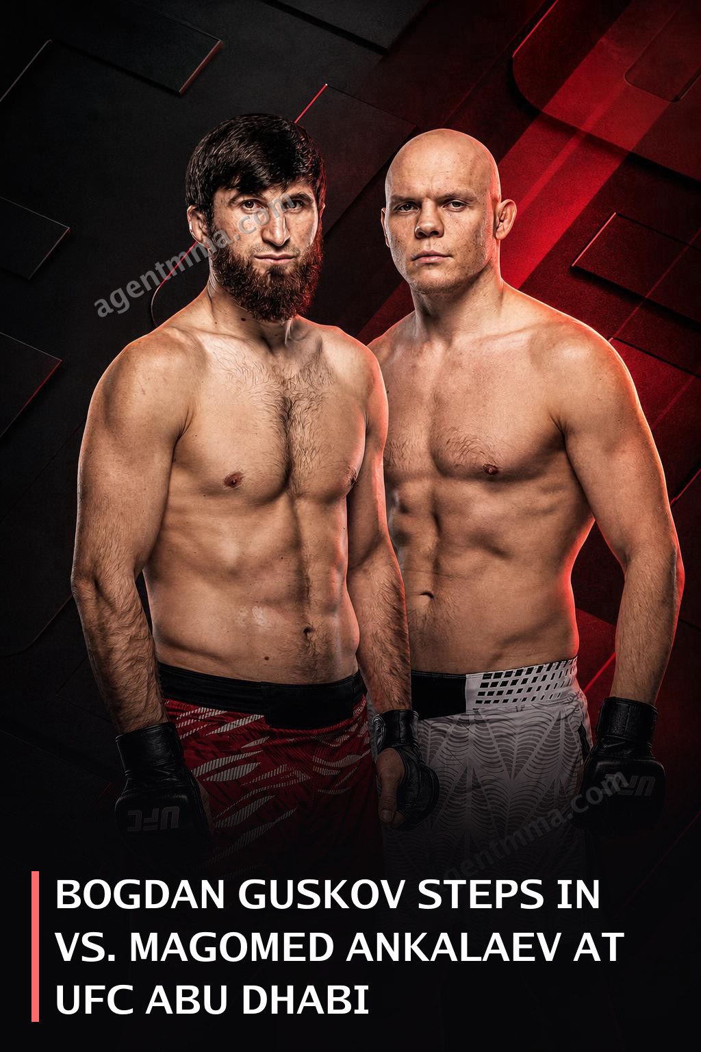Bogdan Guskov steps in vs. Magomed Ankalaev at UFC Abu Dhabi