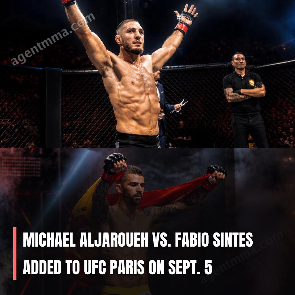 Michael Aljaroueh vs. Fabio Sintes Added to UFC Paris on Sept. 5