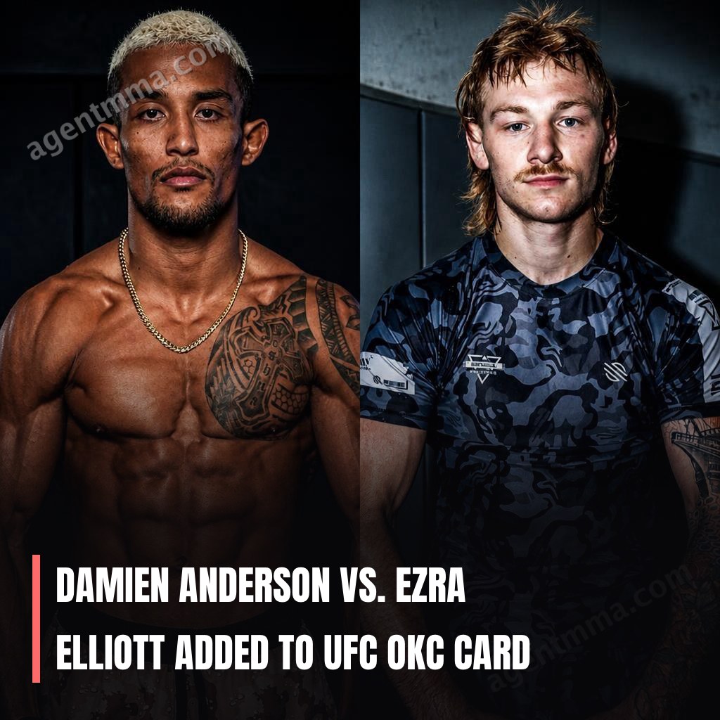 Damien Anderson vs. Ezra Elliott Added to UFC OKC Card