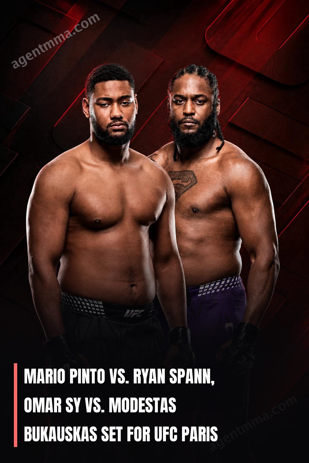 Mario Pinto vs. Ryan Spann, Omar Sy vs. Modestas Bukauskas Set for UFC Paris