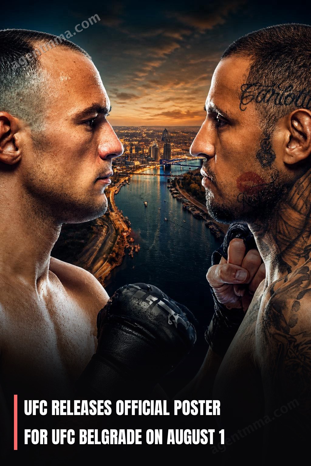 UFC опубликовал официальный постер UFC Belgrade на 1 августа