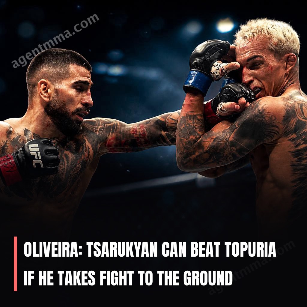 Oliveira: Tsarukyan Can Beat Topuria If He Takes Fight to the Ground