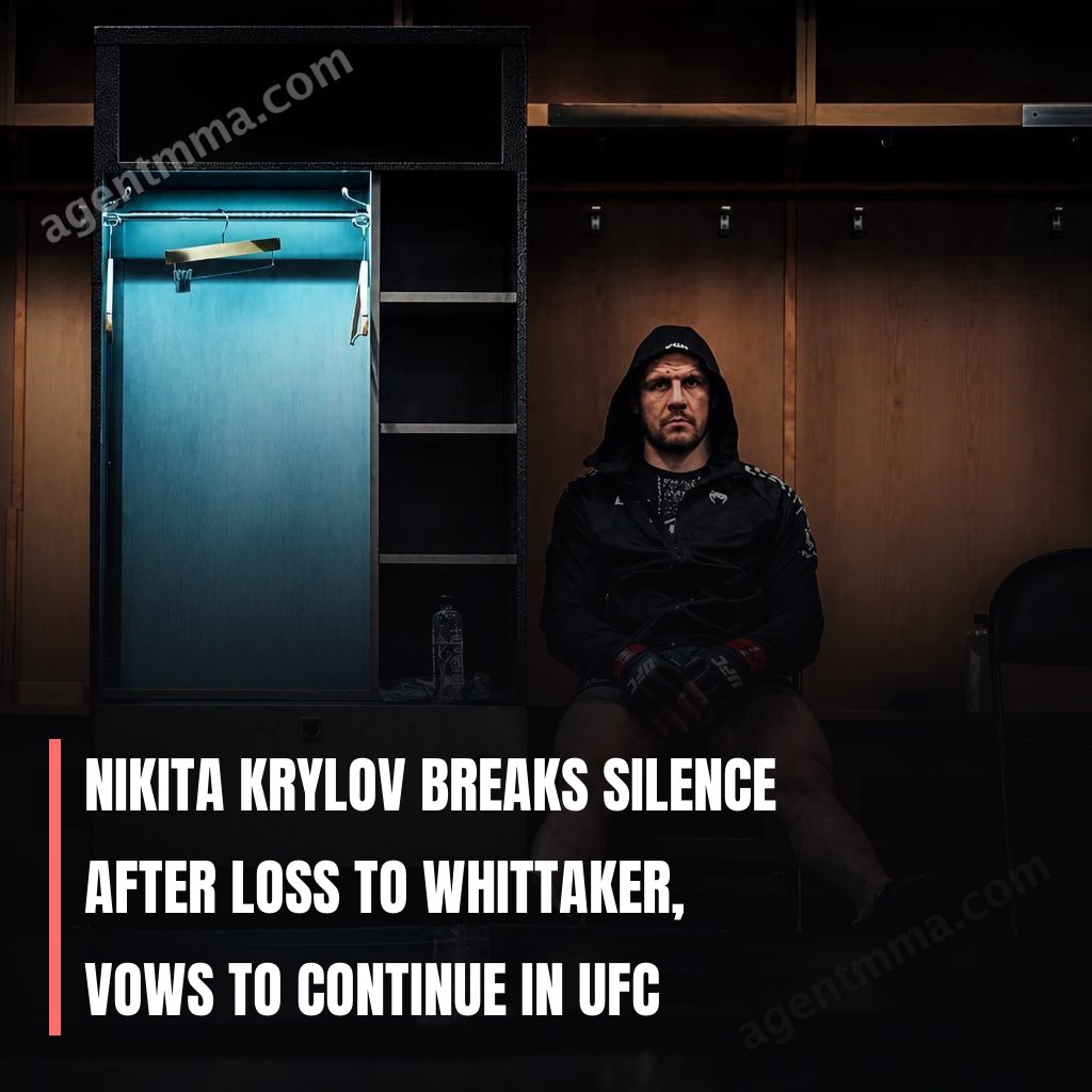 Nikita Krylov Breaks Silence After Loss to Whittaker, Vows to Continue in UFC
