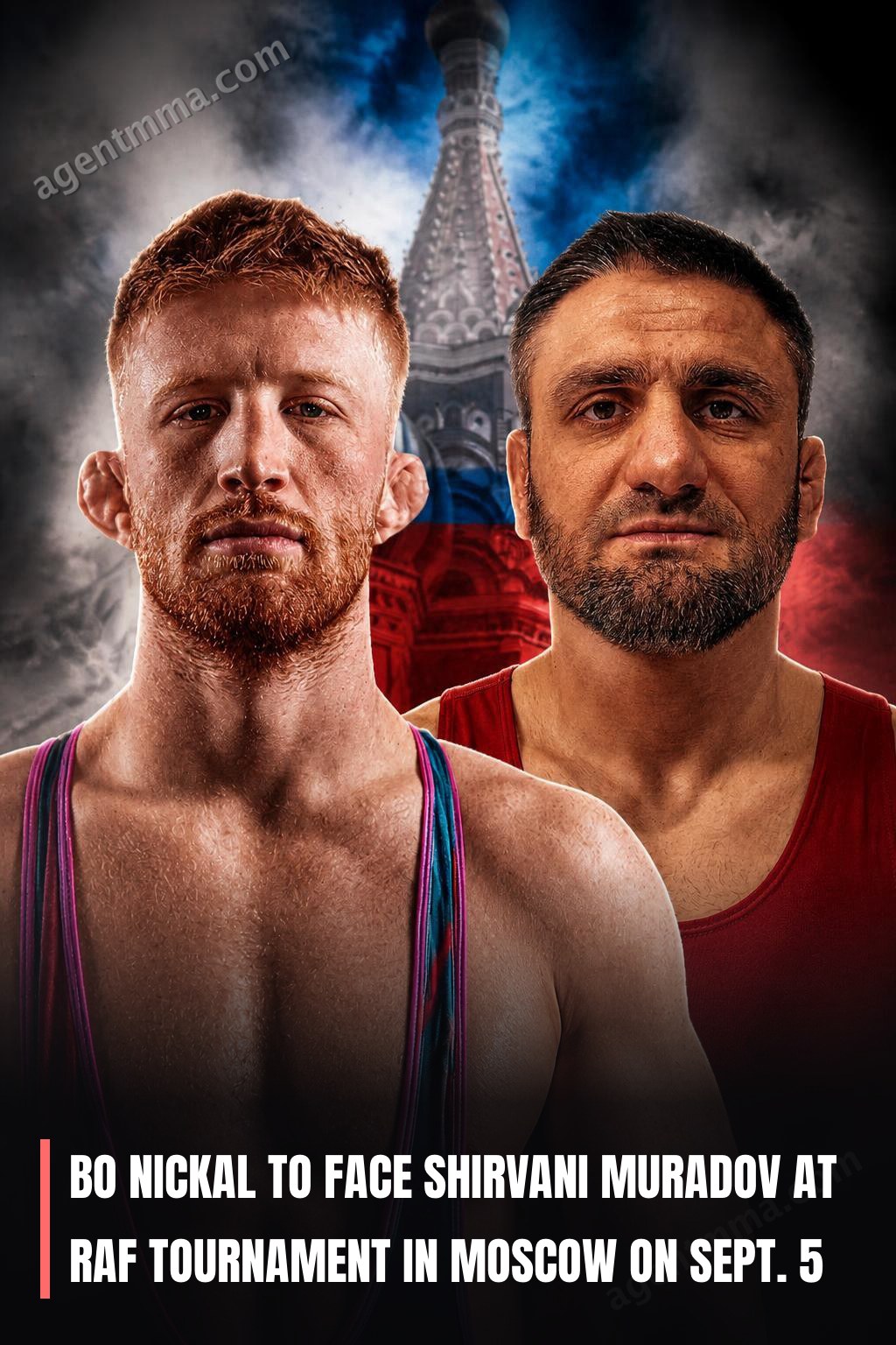 Bo Nickal enfrenta Shirvani Muradov no torneio RAF em Moscou em 5 de setembro