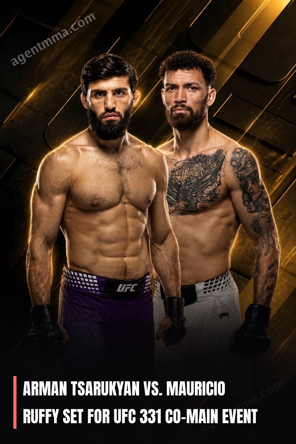 Arman Tsarukyan vs. Mauricio Ruffy Set for UFC 331 Co-Main Event
