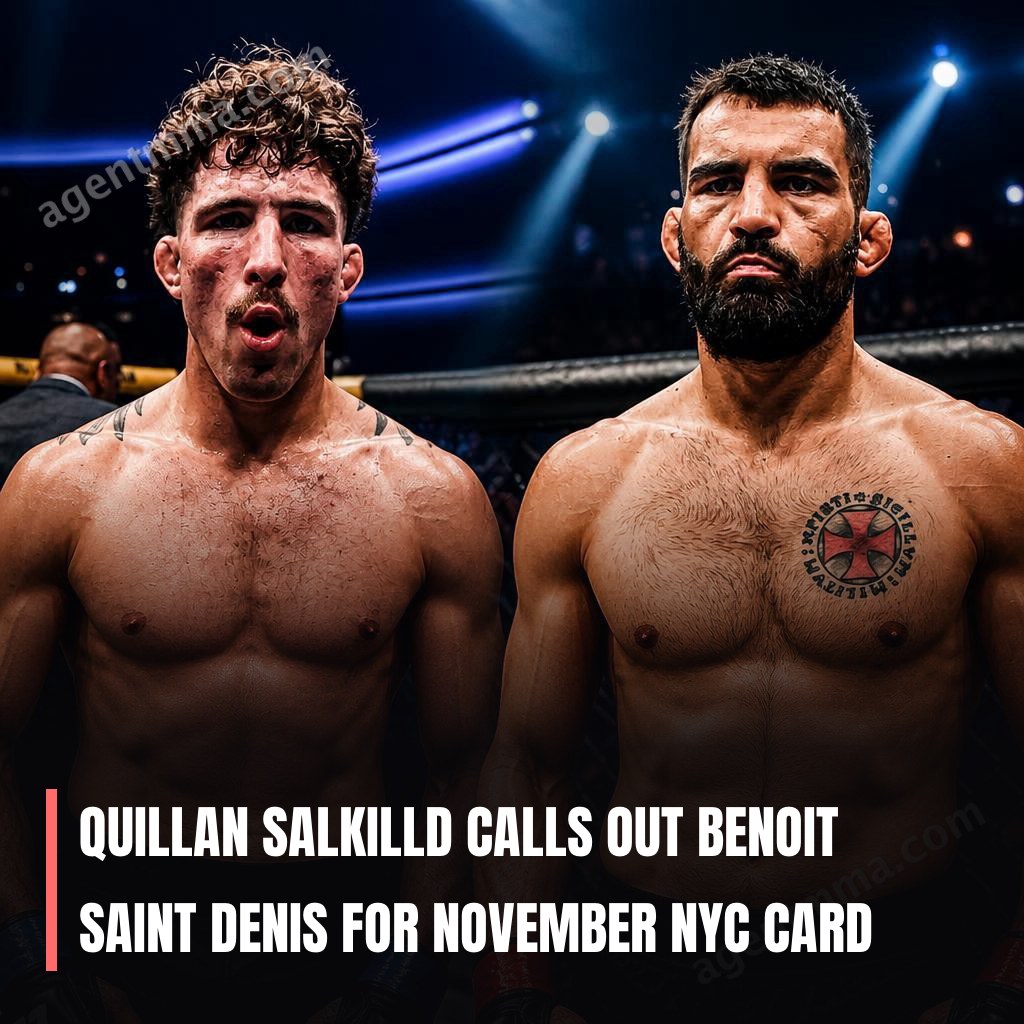 Quillan Salkilld calls out Benoit Saint Denis for November NYC card
