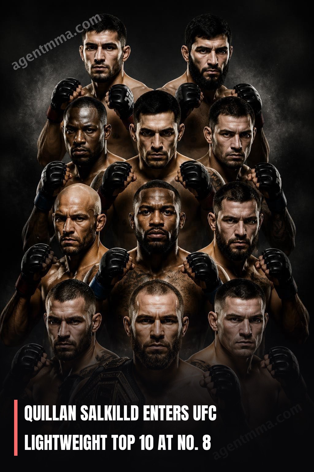 Килиан Салкилд UFC ринглеген ағымсыз салмақ топ 10-ға №8 орынға кірді