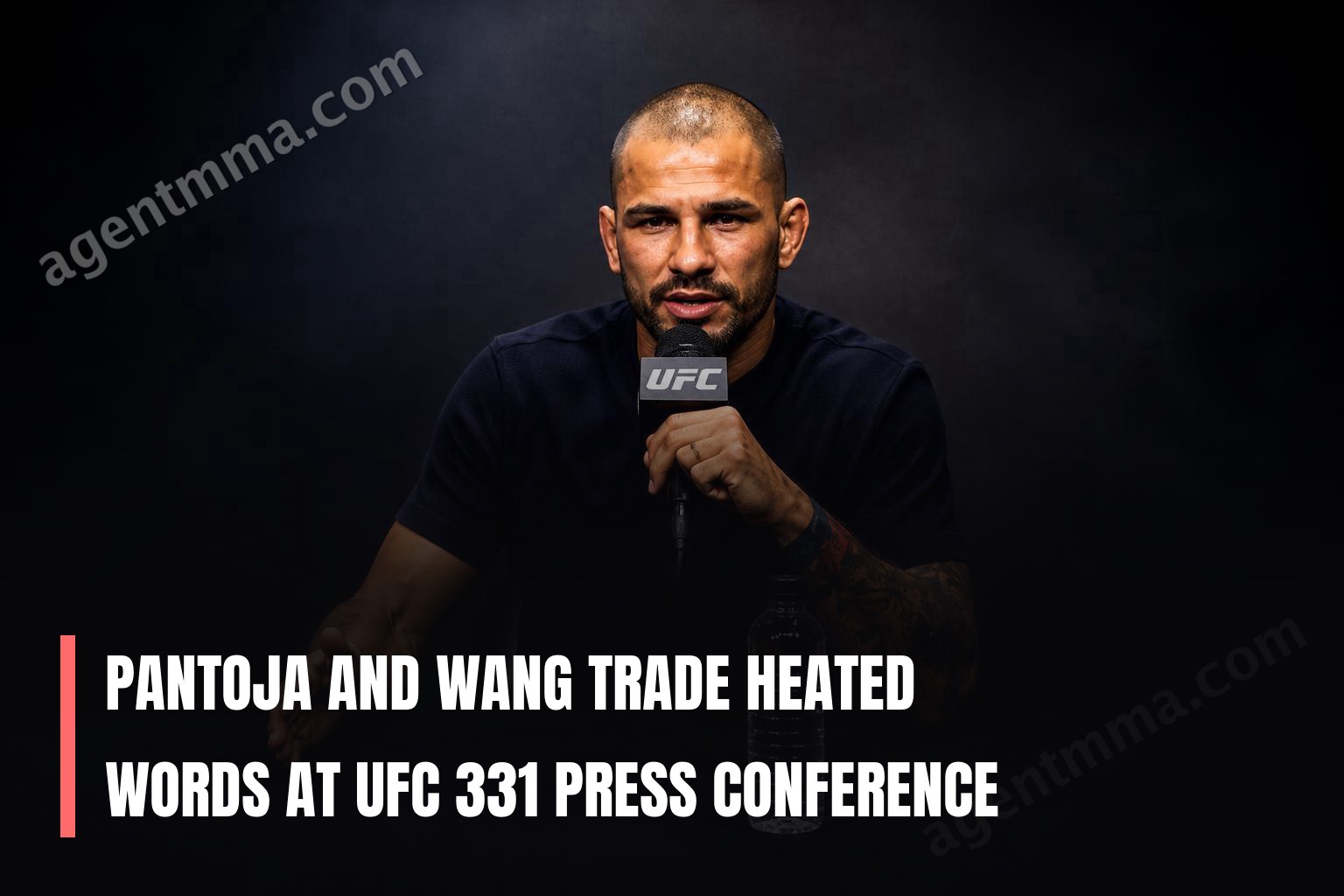 Pantoja and Wang Trade Heated Words at UFC 331 Press Conference