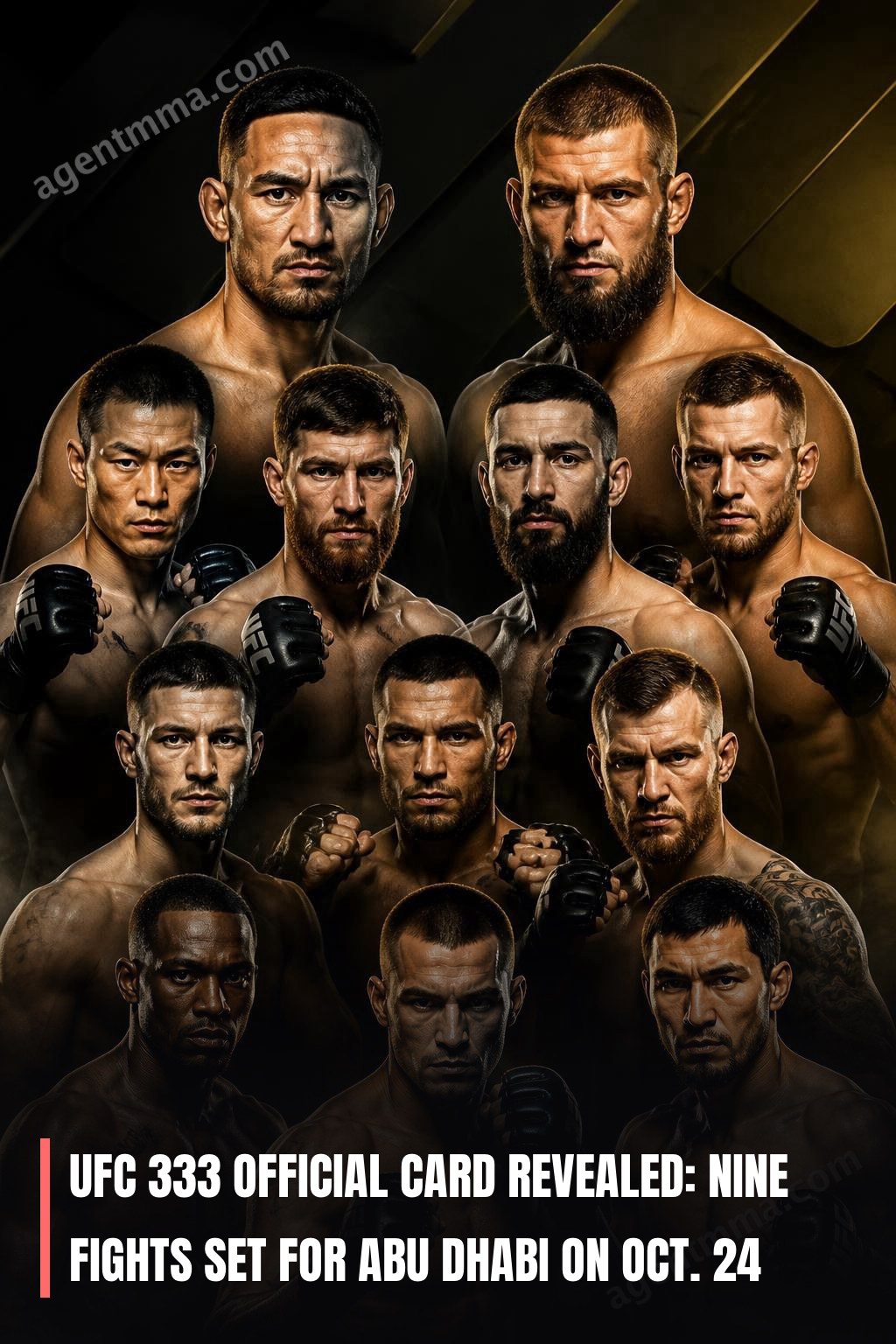 UFC 333 Official Card Revealed: Nine Fights Set for Abu Dhabi on Oct. 24