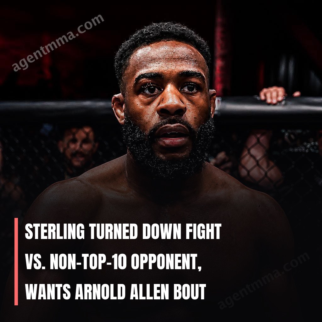 Sterling Turned Down Fight vs. Non-Top-10 Opponent, Wants Arnold Allen Bout