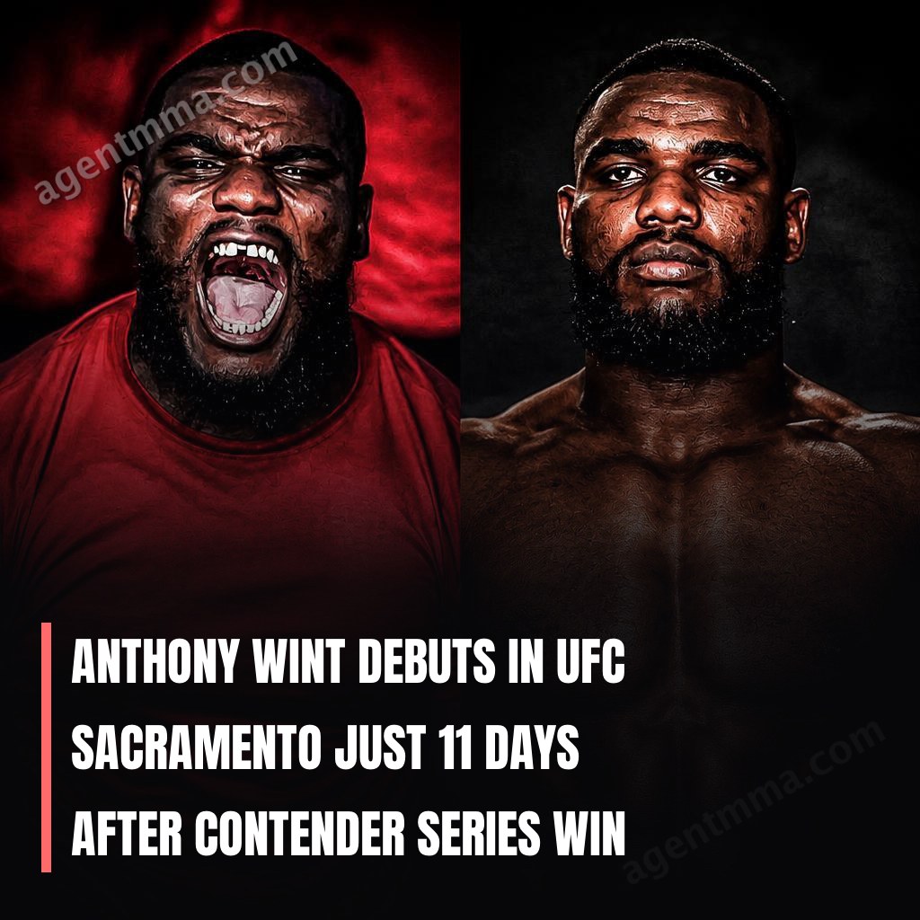 Anthony Wint debuts in UFC Sacramento just 11 days after Contender Series win