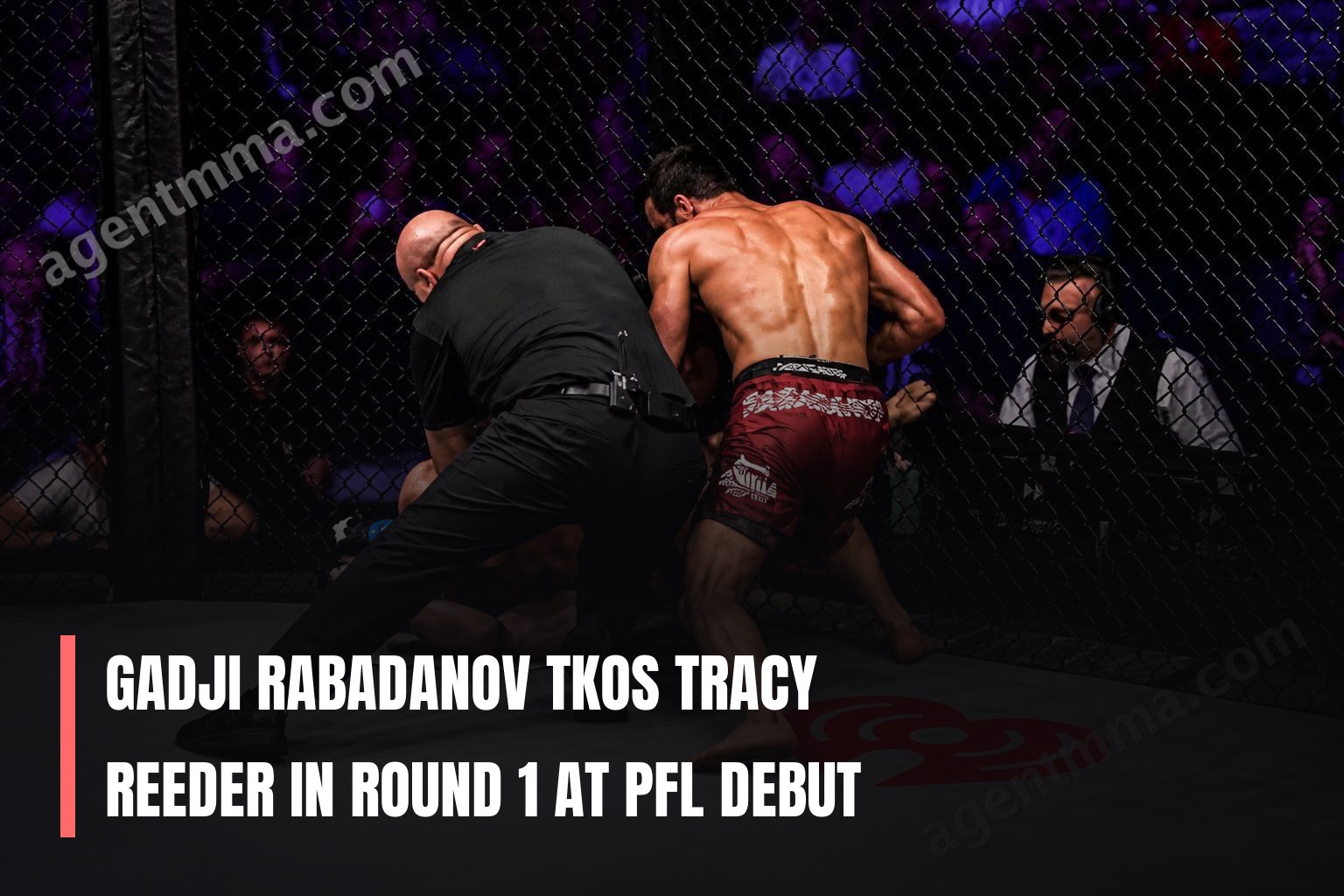 Gadji Rabadanov noquea a Tracy Reeder en el último minuto de la ronda 1 en PFL Tampa