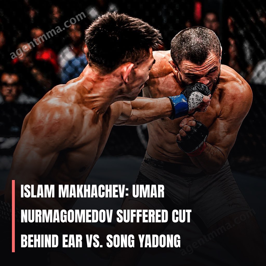 Islam Makhachev: Umar Nurmagomedov suffered cut behind ear vs. Song Yadong