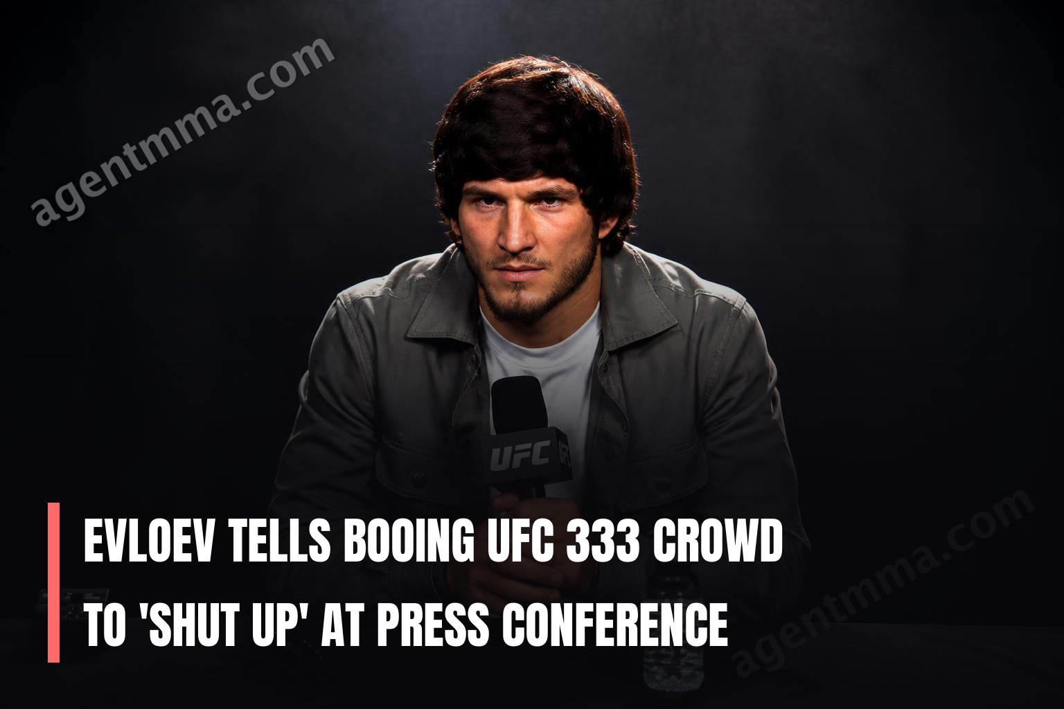 Evloev le dice a la multitud que abuchea en UFC 333 que 'se callen' en la conferencia de prensa