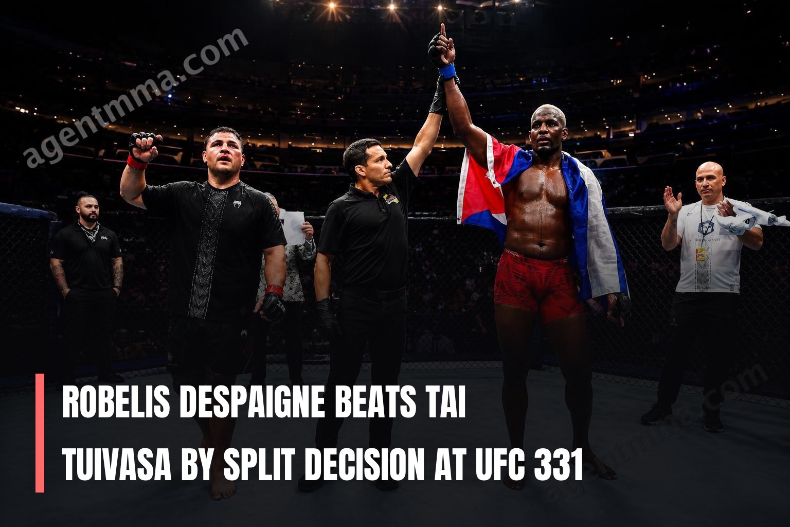 Robelis Despaigne Beats Tai Tuivasa by Split Decision at UFC 331