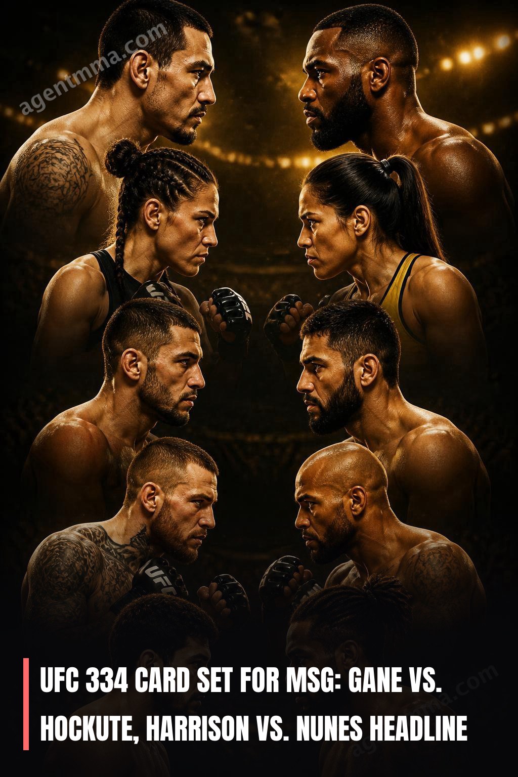 Card do UFC 334 Definido para MSG: Gane vs. Hockute, Harrison vs. Nunes no Topo do Card
