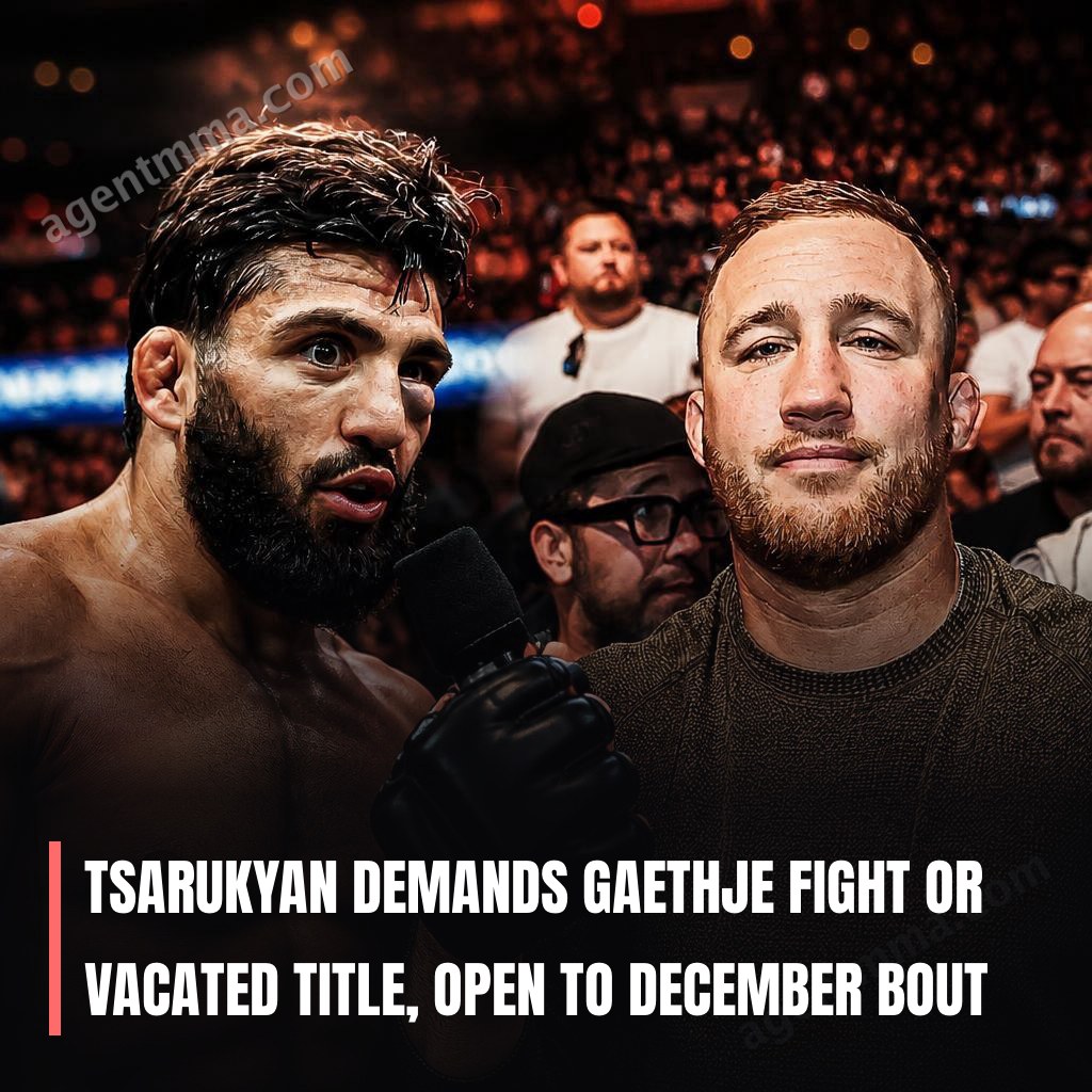 Tsarukyan exige pelea contra Gaethje o título vacante, abierto a combate en diciembre