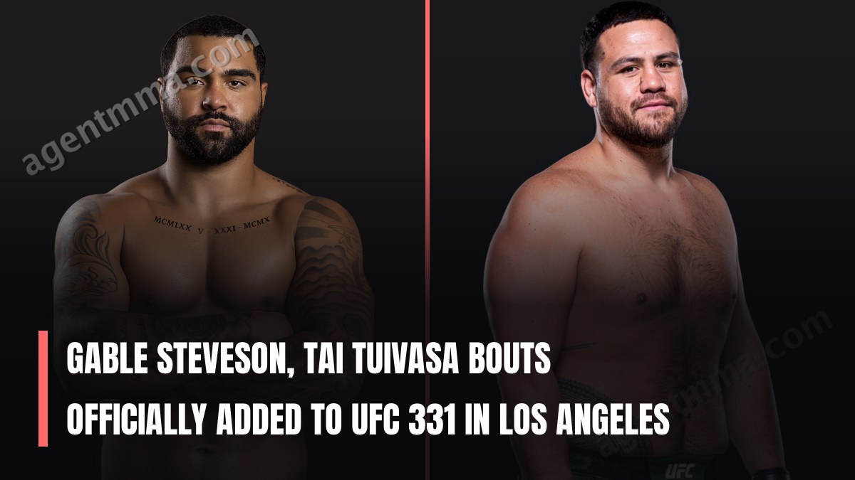Gable Steveson, Tai Tuivasa Bouts Officially Added to UFC 331 in Los Angeles