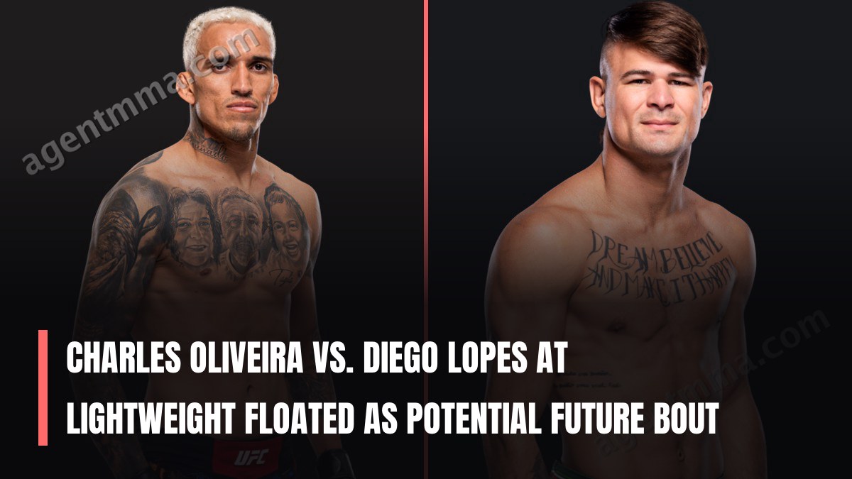 Charles Oliveira vs. Diego Lopes at lightweight floated as potential future bout