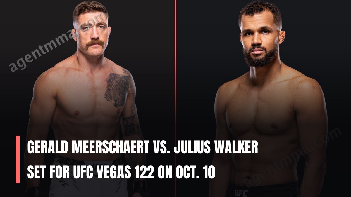 Gerald Meerschaert vs. Julius Walker Set for UFC Vegas 122 on Oct. 10