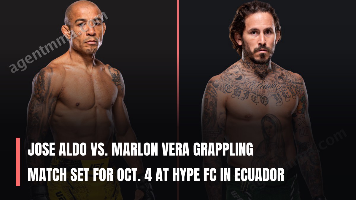Jose Aldo vs. Marlon Vera Grappling Match Set for Oct. 4 at Hype FC in Ecuador