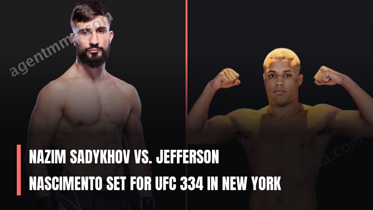 Nazim Sadykhov vs. Jefferson Nascimento à l'affiche de l'UFC 334 à New York