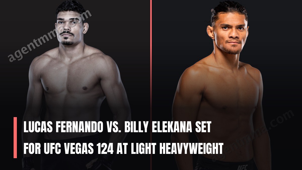 Lucas Fernando vs. Billy Elekana Set for UFC Vegas 124 at Light Heavyweight