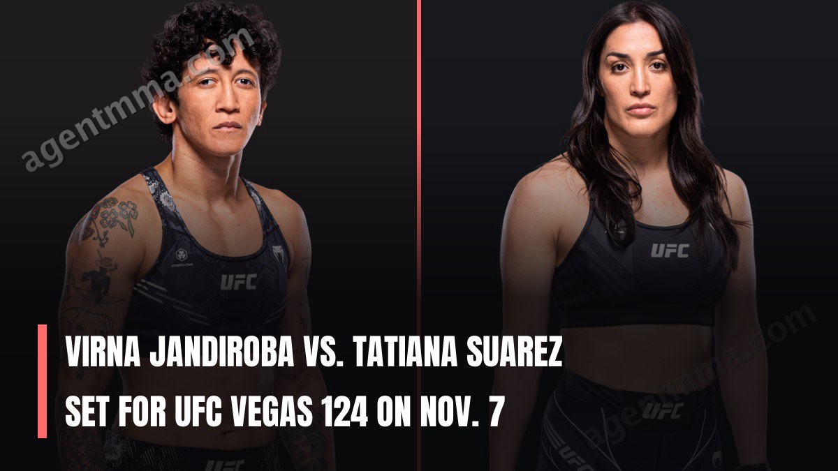 Virna Jandiroba vs. Tatiana Suarez Set for UFC Vegas 124 on Nov. 7