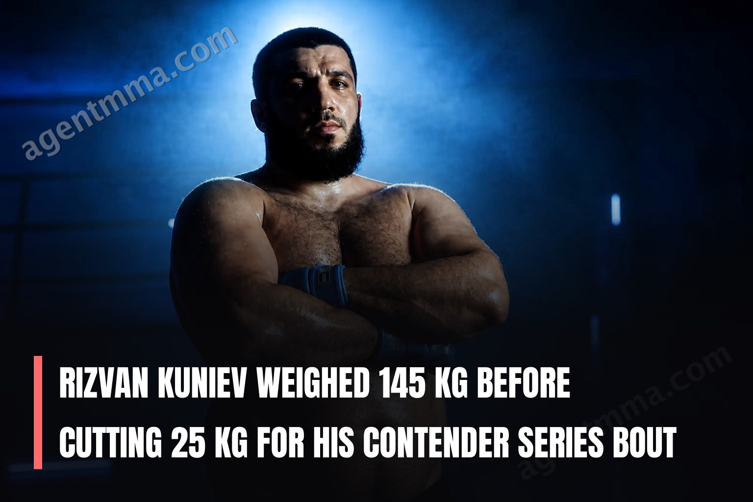 Rizvan Kuniev Weighed 145 kg Before Cutting 25 kg for His Contender Series Bout
