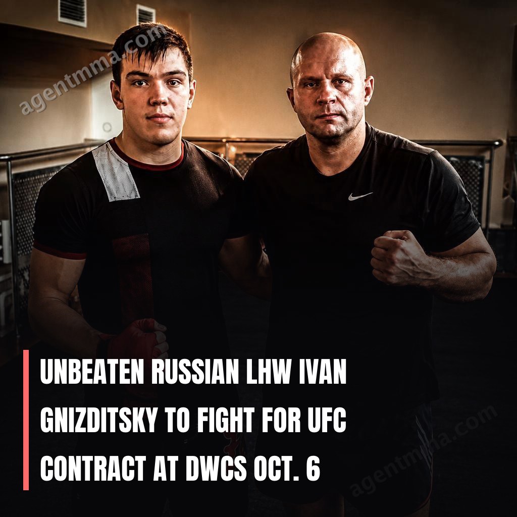 Unbeaten Russian LHW Ivan Gnizditsky to fight for UFC contract at DWCS Oct. 6