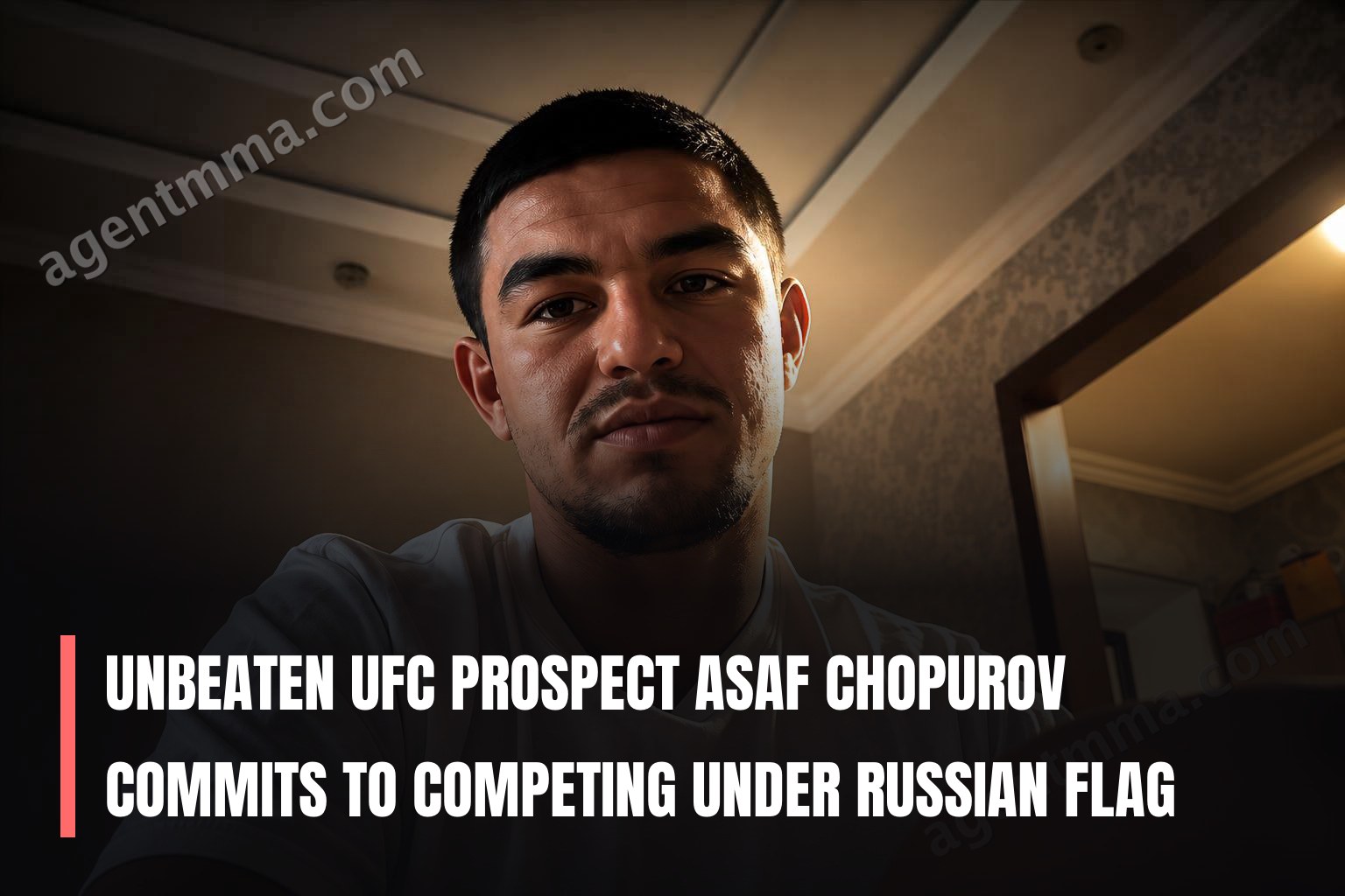 Unbeaten UFC prospect Asaf Chopurov commits to competing under Russian flag