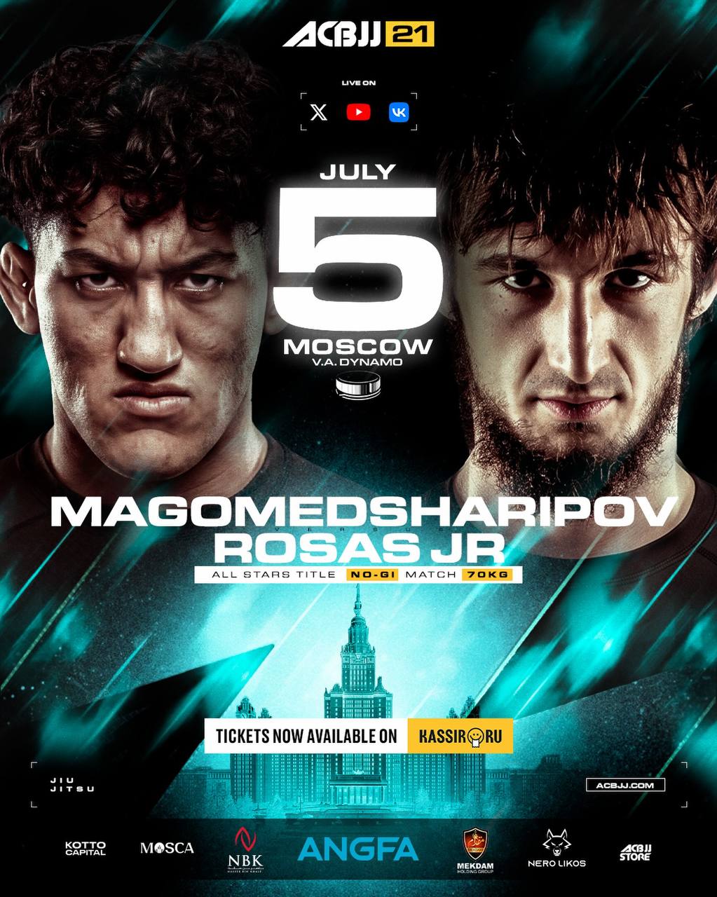 Zabit Magomedsharipov se retira de la pelea de grappling; su hermano Hasan lo reemplaza