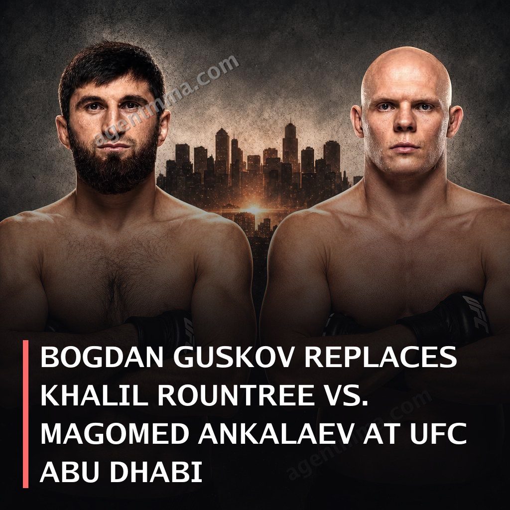 Bogdan Guskov replaces Khalil Rountree vs. Magomed Ankalaev at UFC Abu Dhabi