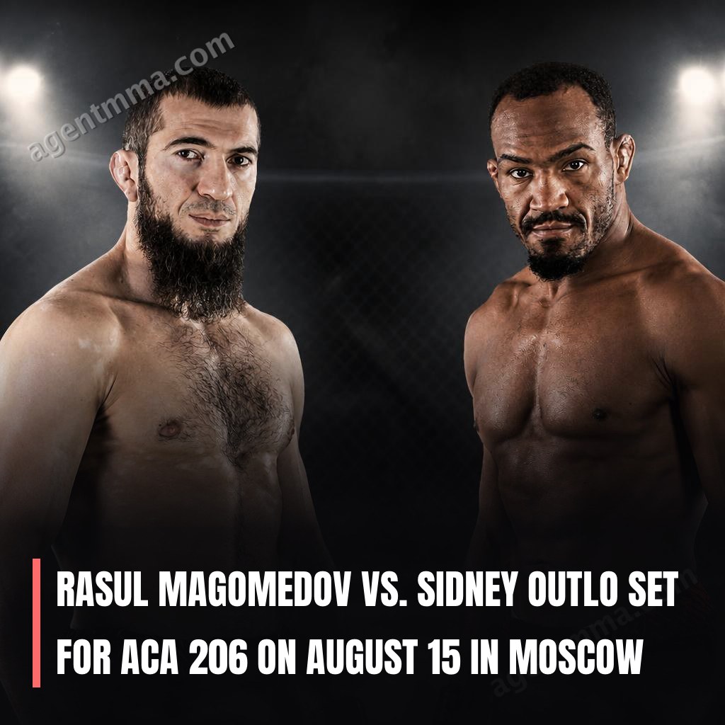 Rasul Magomedov vs. Sidney Outlo Confirmados para ACA 206 el 15 de Agosto en Moscú