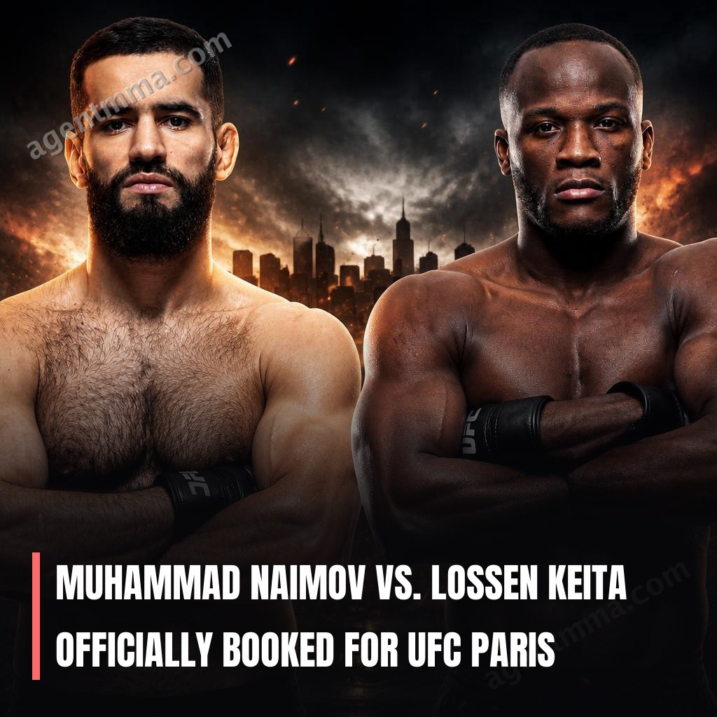 Мухаммад Наймов пен Lossen Keita UFC Paris-та ойындастырылды