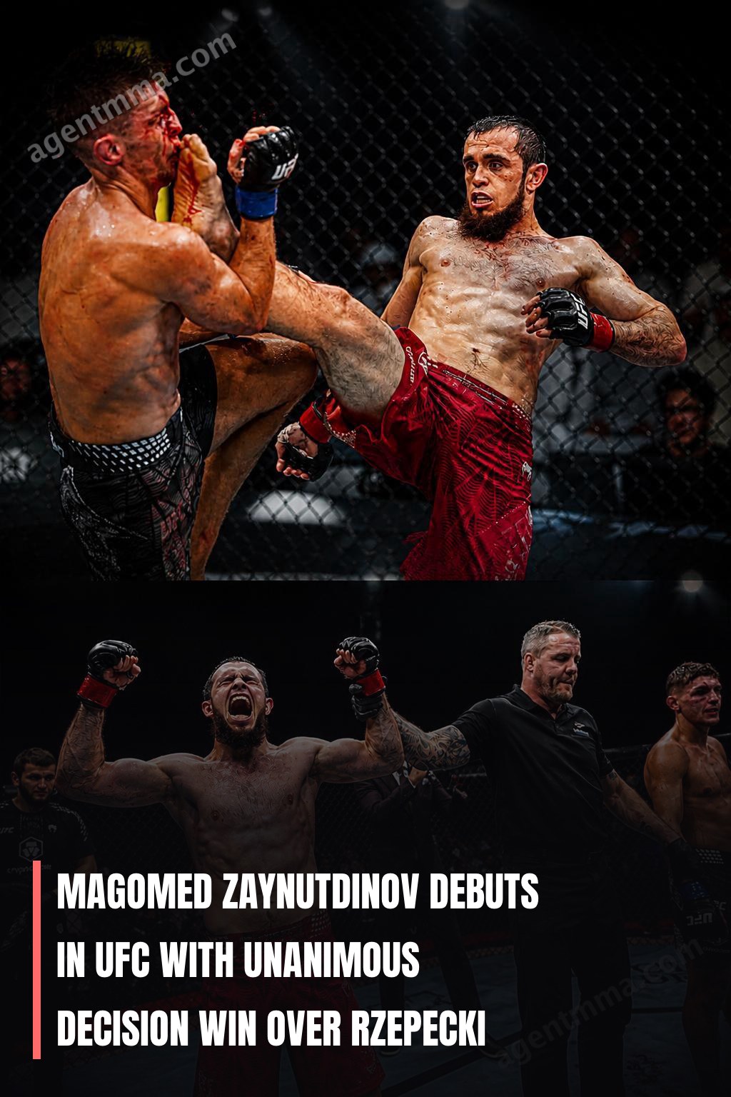 Magomed Zaynutdinov Debuts in UFC with Unanimous Decision Win Over Rzepecki