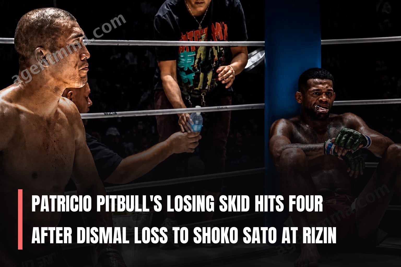 A sequência de derrotas de Patricio Pitbull chega a quatro após desempenho desastroso contra Shoko Sato no Rizin