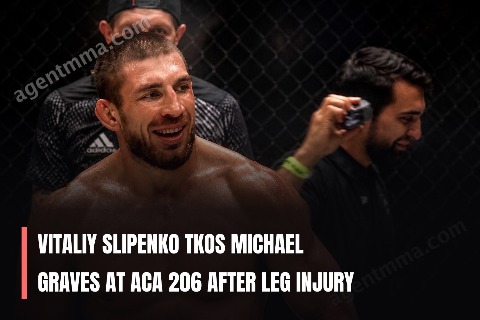 Vitaliy Slipenko TKOs Michael Graves at ACA 206 After Leg Injury