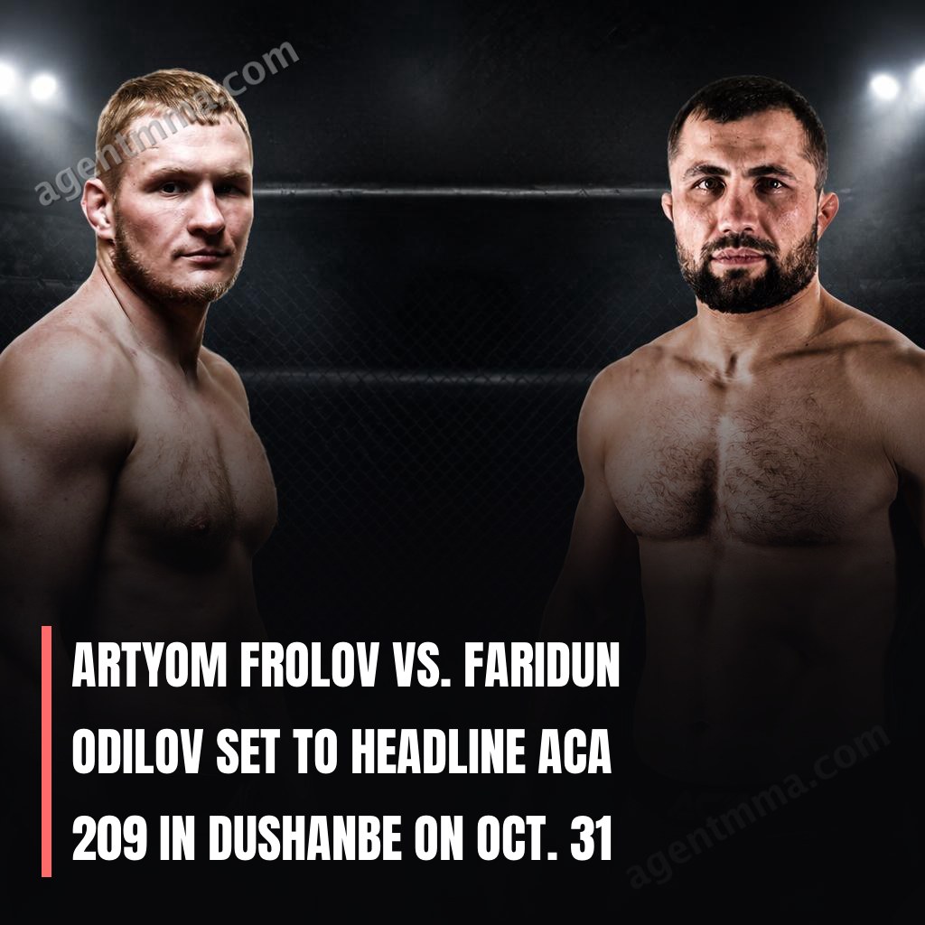 Artyom Frolov vs. Faridun Odilov escalados para ser atração principal do ACA 209 em Dushanbe em 31 de outubro